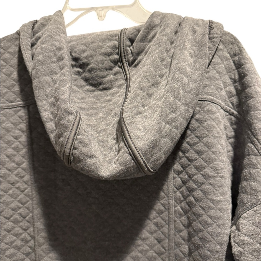 Athletic Works Quilted Charcoal Jacket/Hoodie - Picture 8 of 9